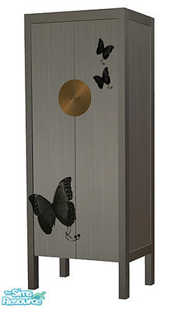 Sims 2 — Butterfly - Armoire by Sasilia — please note - Armoire has no animated doors!!