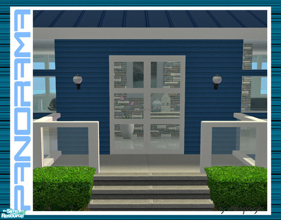 Sims 2 — Panorama Doors - Double Mesh by wideopeneyes — These doors were made to match my Panorama windows. This is the