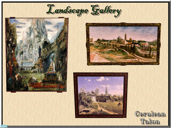Sims 2 — Landscape Gallery by Cerulean Talon — Calming landscapes for any room or just to store away.