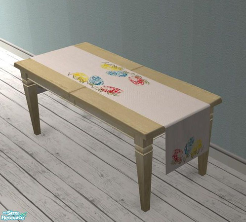 Sims 2 — Happy Easter - Tablerunner by ShinoKCR — 