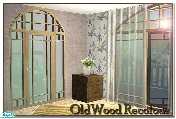 Sims 2 — Cl4tilewindow (old) by Angela — Old Wood (and Whiteglass) Recolour of my Contemporary Living 4 tiled window,