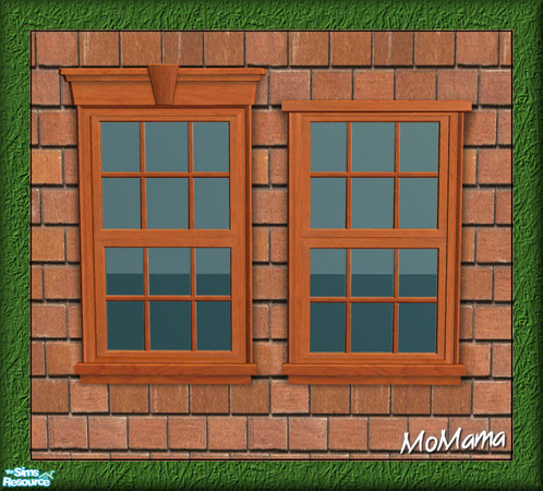 Sims 2 — NK Cherry Build Set - Midnight Ride Window by MoMama — This window looks great in any room and really shines in