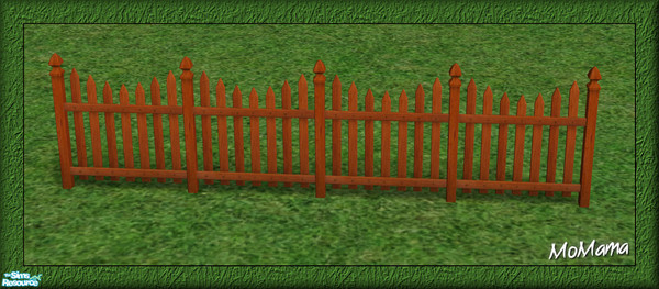 Sims 2 — NK Cherry Build Set - Picket Fence by MoMama — If a white picket fence isn\'t good enough for you, upgrade to