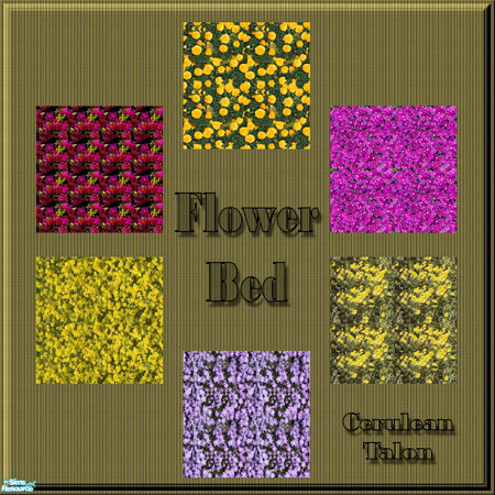 Sims 2 — Flower Bed by Cerulean Talon — Beautiful flowers that need no weeding, fertilizing or watering. Great for