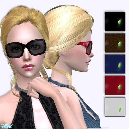 Sims 2 — Summertime - Glasses by simal10 — Stylish sun glasses in 5 colors. From teen to elder. Hair by Peggyzone. Have