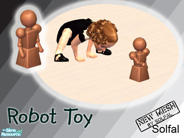 Sims 2 — Robot Toy - Mesh by solfal — Animated playable toy for all ages