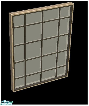Sims 2 — Intensions Buildset 2 Story Window by Angela — A 2 story window 4 tiles wide. comes only in straight version.