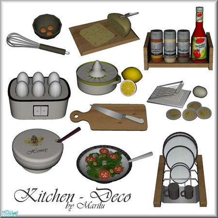 Sims 2 — Kitchen - Deco by marilu — 10 new Items for your Kitchen