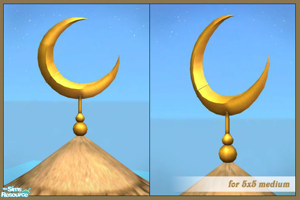 Sims 2 — Crescent Symbol - for 5x5 medium by senemm — A set of 9 different sized crescent moon symbols with several