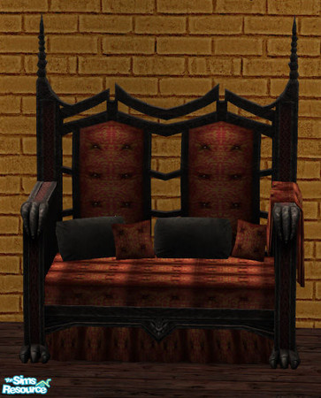 Sims 2 — Claws of Darkness Toddler Nursery - Toddler Daybed by Simaddict99 — toddler daybed bed. Uses Maxis evil witch