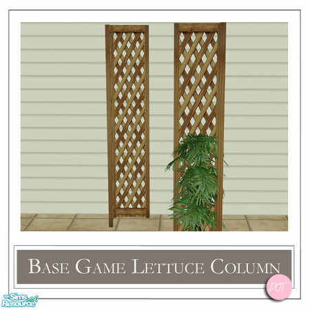 Sims 2 — Sim Summer Lettuce Column Golden by DOT — Sim Summer Night. Lettuce Column Golden. 2 Meshes, Tiny Lights, and