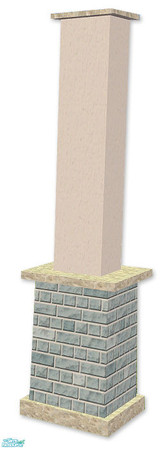 Sims 2 — Studio K Brick 02 Column - Winter by StudioKhagerks — Coordinates with Studio K Brick 02 Fencing Systems and