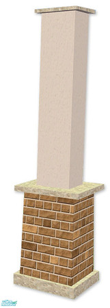 Sims 2 — Studio K Brick 02 Column - Desert by StudioKhagerks — Coordinates with Studio K Brick 02 Fencing Systems and