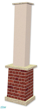 Sims 2 — Studio K Brick 02 Column - Chile by StudioKhagerks — Coordinates with Studio K Brick 02 Fencing Systems and