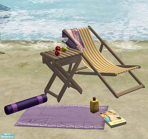 Sims 2 — Summertime- Beach Set by simal10 — Beach furniture and clutter. Have fun!