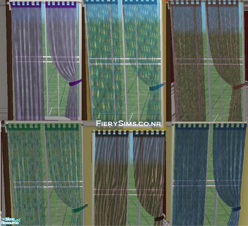 Sims 2 — Transparent Window Curtains Decorations by vikachue — I hope you enjoy this set please see my other creations at
