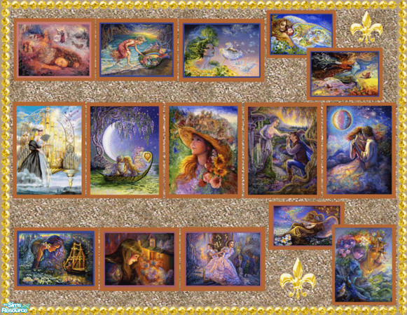 Sims 2 — J Wall Paintings by lisa9999 — A collection of Josphene Wall Paintings choosen by Evetsangel.