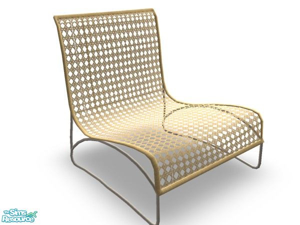 Sims 2 — Latia Wicker Armchair by n-a-n-u — 