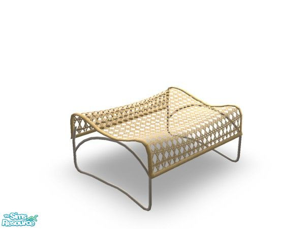Sims 2 — Latia Wicker Ottoman by n-a-n-u — 