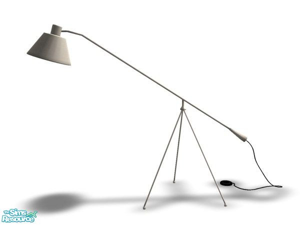 Sims 2 — Latia Metal Floorlamp by n-a-n-u — 