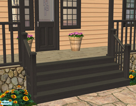 Sims 2 — Lakeside Modular Stairs - Grey by Shakeshaft — Part of a New set of Modular Stairs to match the Lakeside Windows