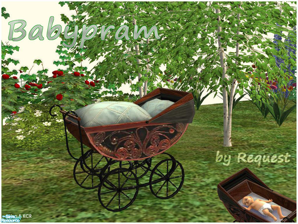 Sims 2 — Babypram by ShinoKCR — Babypram with Decobedding 