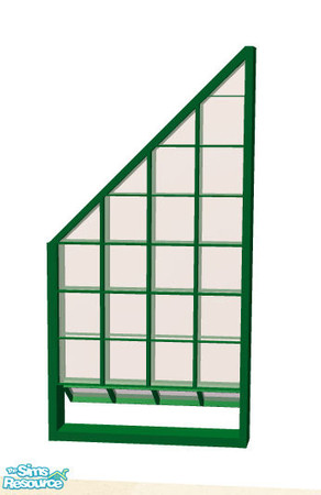 Sims 2 — Loft window 2 - green by Sophel21 — recolors of steffors fab window mesh. This windows in loft style and with