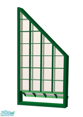 Sims 2 — Loft window 1 - green by Sophel21 — recolors of steffors fab window mesh. This windows in loft style and with