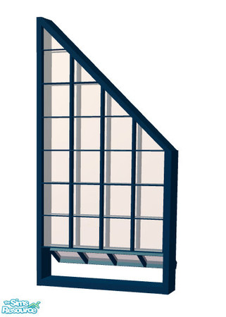 Sims 2 — Loft window 1 - blue by Sophel21 — recolors of steffors fab window mesh. This windows in loft style and with