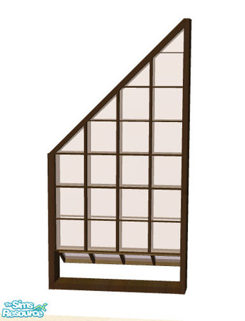 Sims 2 — Loft window 2 - dark wood by Sophel21 — recolors of steffors fab window mesh. This windows in loft style and
