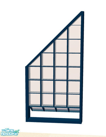 Sims 2 — Loft window 2 - blue by Sophel21 — recolors of steffors fab window mesh. This windows in loft style and with