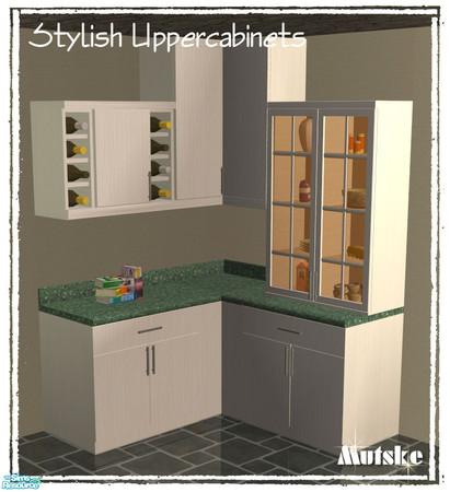 Sims 2 — Uppercabinet Stylish Counter 04 by Mutske — Recolor of the Stylish counter.