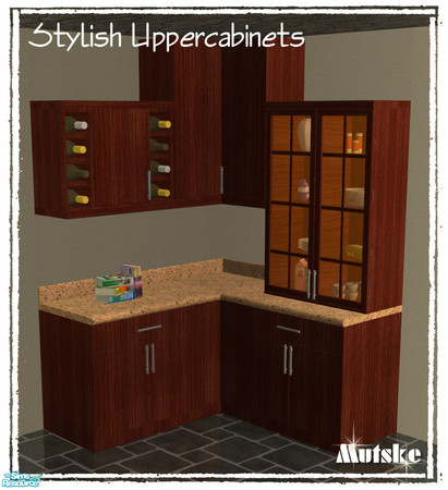 Sims 2 — Uppercabinet Stylish Counter 01 by Mutske — Recolor of the Stylish counter.