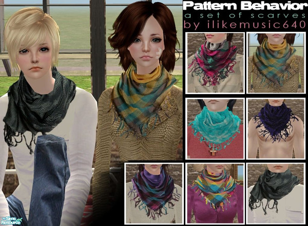 Sims 2 — Pattern Behavior by ILikeMusic640 — Appears for ages child through elder and for both male and female. To see
