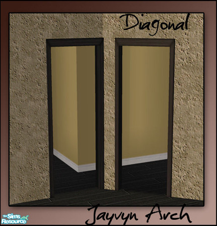 Sims 2 — Jayvyn Build Set - Arch - Diagonal by sim_man123 — Diagonal Version of my Jayvyn Arch. Required if you want to