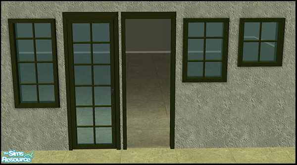 Sims 2 — Jayvyn Build Set - Dark Green by sim_man123 — Dark Green recolor of my Jayvyn Build Set. This file will recolor