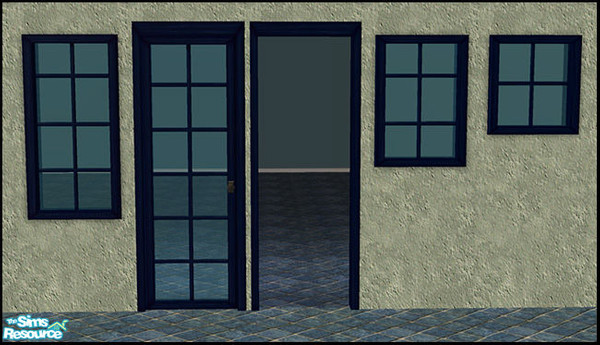Sims 2 — Jayvyn Build Set - Dark Blue by sim_man123 — Dark Blue recolor of my Jayvyn Build Set. This file will recolor