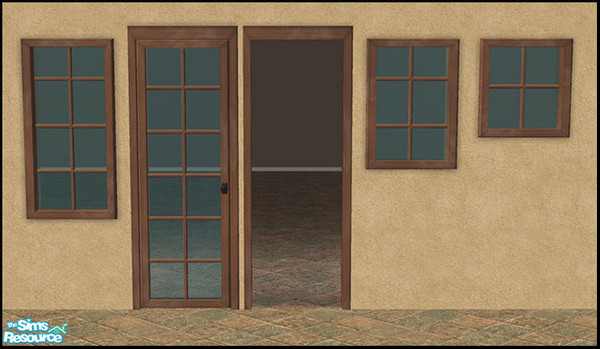 Sims 2 — Jayvyn Build Set - Faded Wood by sim_man123 — Faded Wood recolor of my Jayvyn Build Set. This file will recolor