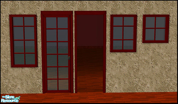 Sims 2 — Jayvyn Build Set - Cherry by sim_man123 — Cherry recolor of my Jayvyn Build Set. This file will recolor all 5