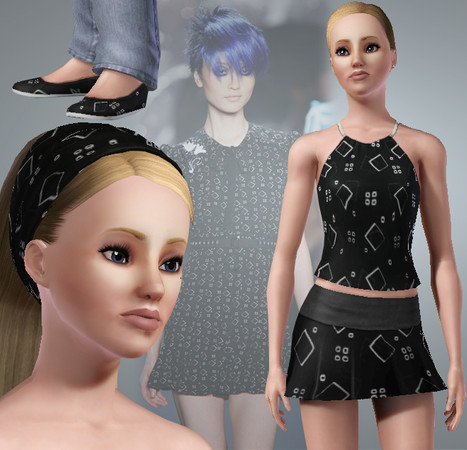 Sims 3 — Anna Sui Inspired Pattern 2 by b-bettina — A cute pattern inspired by Anna Sui.