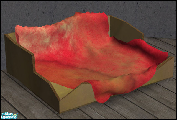 Sims 2 — Pet Box - Red Blanket by sim_man123 — Red Blanket recolor of my Pet Box.