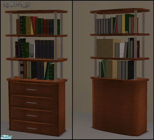Sims 2 — Modern Bureau - Katelys Mesh Modernbookcase by katelys — 