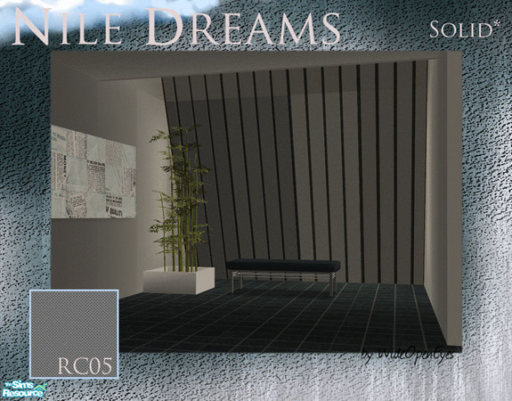 Sims 2 — Nile Dreams Solid - Metal Grid by wideopeneyes — This is a recolor of the Nile Dreams solid wall/window. You