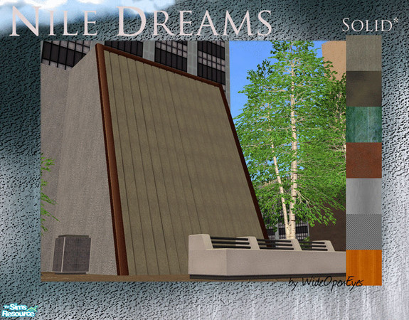 Sims 2 — Nile Dreams - Solid by wideopeneyes — This is a set that will create a sloped window that is solid to look like