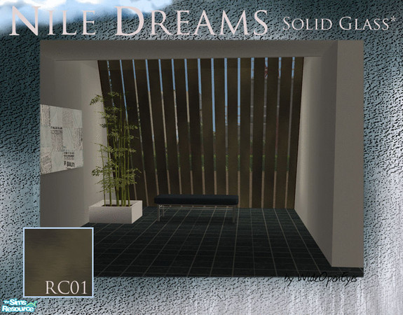 Sims 2 — Nile Dreams Solid with Glass - Bronze by wideopeneyes — This is a recolor of the Nile Dreams window that has