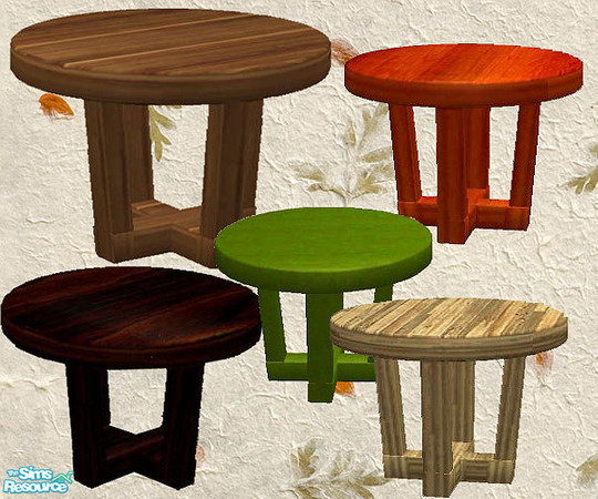 Sims 2 — openhouse AngledLeg table Set by openhousejack — a set of four angled leg coffee tables and a new mesh