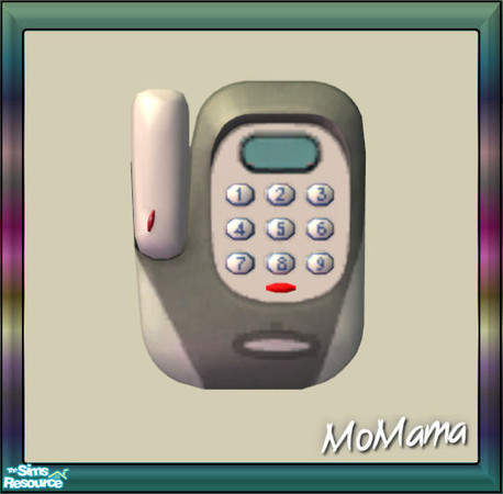 Sims 2 — NK Talk Time Phonality Wall - Pale Green by MoMama — The Free Time Wall Phone in a nice Pale Green.