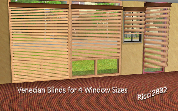 Sims 3 —  VenecianBlinds by TheNumbersWoman — blinds so I don't know what else. They are cheap blinds