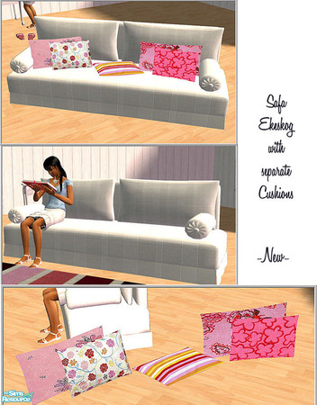 Sims 2 — -New- B43 Sofa Ekeskog No cushion -Recol1 by Birgit43 — new ekeskog sofa without cushions. you can place the