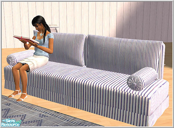 Sims 2 — New Mesh- B43 Sofa Ekeskog Nocushion Mesh by Birgit43 — new ekeskog sofa without cushions. you can place the